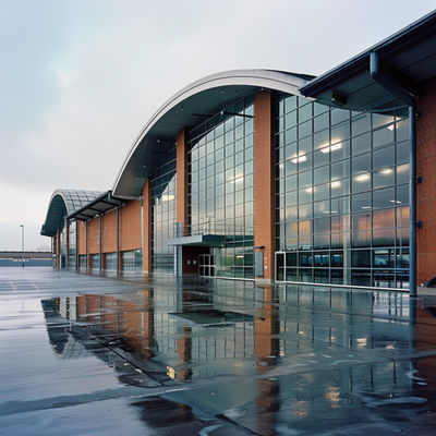 গ্রন্থাগার এবং প্রদর্শনী কক্ষের জন্য মার্জিত এবং উদ্ভাবনী স্থানিক কাঠামো স্টিলের কাস্টমাইজযোগ্য নির্মাণ সমাধান