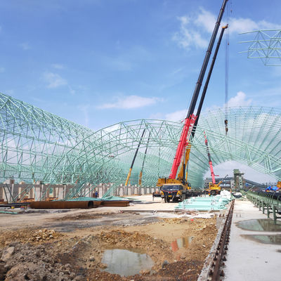 কাস্টম স্টিল স্ট্রাকচার গুদাম প্রিফেব্রিকেটেড শিল্প শেড