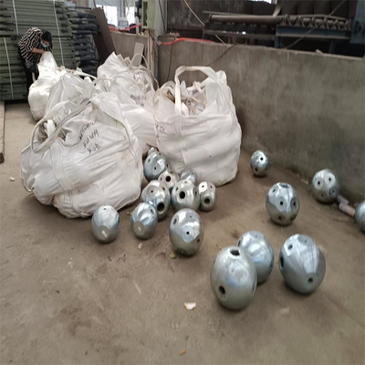 স্থিতিশীলতা Q345 স্পেস ফ্রেম নোড উপাদান 300 মি বোল্ট বল পাঞ্চিং