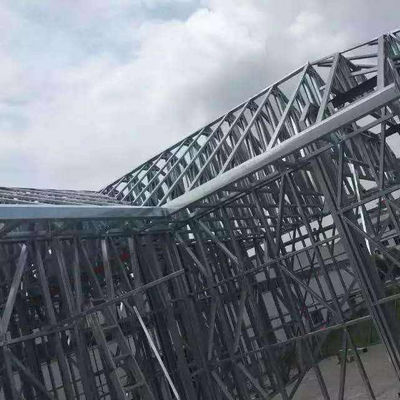 কাস্টম লাইটওয়েট গ্যালভানাইজড স্টিল ট্রাস ছাদ কাঠামো GB স্ট্যান্ডার্ড