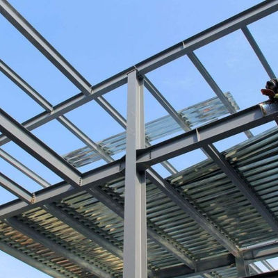 কাস্টম লাইটওয়েট গ্যালভানাইজড স্টিল ট্রাস ছাদ কাঠামো GB স্ট্যান্ডার্ড