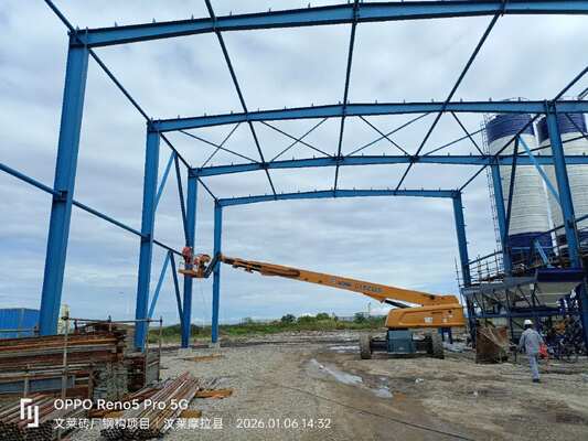 Q355 বড় স্প্যান বিল্ডিংয়ের জন্য ইস্পাত গুদাম ছাদ